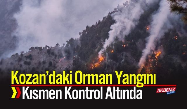 Kozan’daki orman yangını kısmen kontrol altında