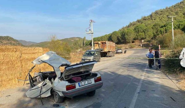 Bigadiç’te trafik kazası; 1 ölü