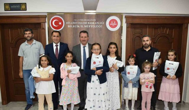 Bilecik’te çocuk evlerinde Kuran-ı Kerim sevinci