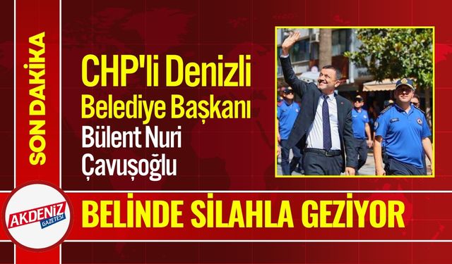 CHP'li Belediye Başkanı Belinde Silahla Programa Katıldı