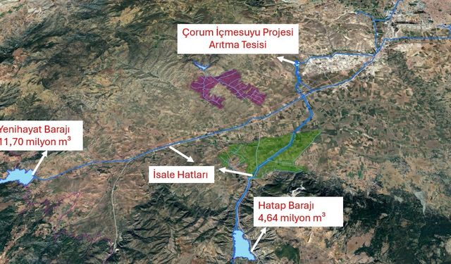 Çorum’a İçme Suyu Sağlayacak Yeni Sistem Geliyor