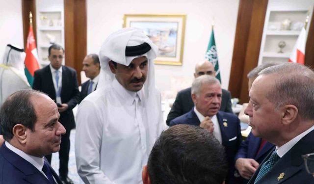 Cumhurbaşkanı Erdoğan, Katar Emiri Al Sani ile Görüştü