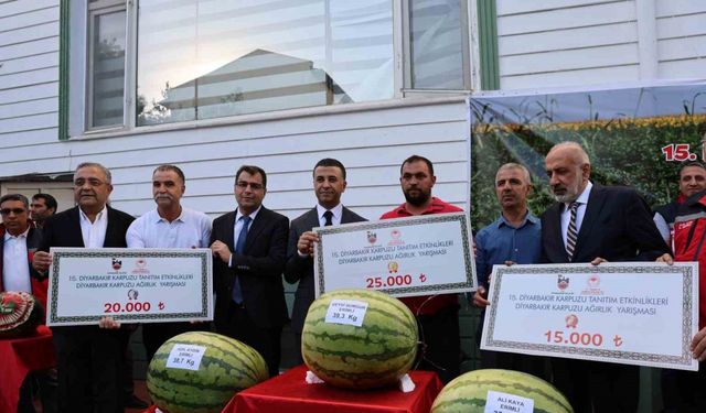 Diyarbakır’ın en büyük karpuzu kaç kilo geldi?