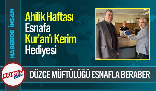 Düzce Müftülüğü'nden Ahilik Haftası Etkinliği