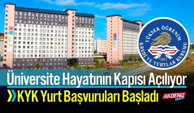 Üniversiteye İlk Adım: KYK Yurt Başvuruları Başladı