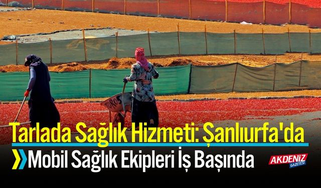 Şanlıurfa'da Mobil Sağlık Ekipleri İş Başında