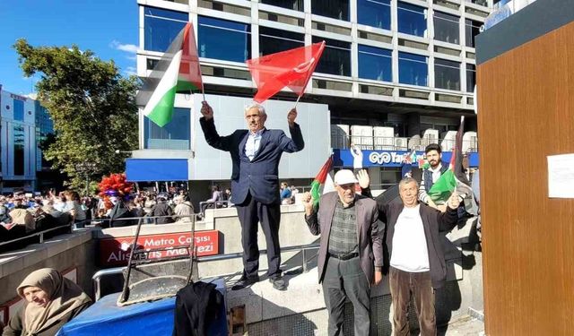 Binlerce Ankaralı Filistin’e destek için yürüdü