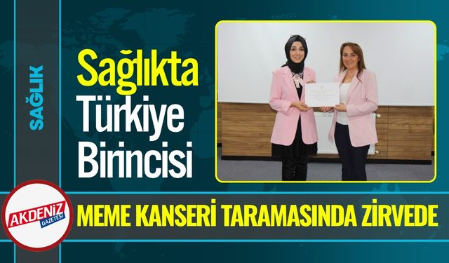 Denizli Meme Kanseri Taramasında Türkiye Birincisi