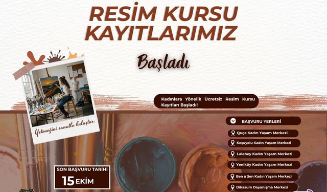 Diyarbakır Büyükşehir Belediyesi'nden Kadınlara Sanat Çağrısı