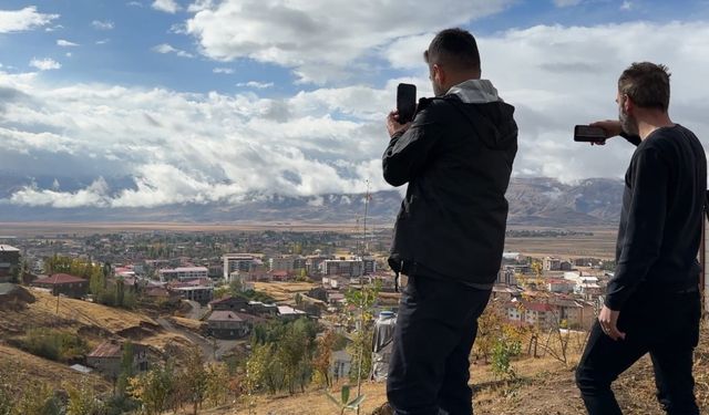 İkiyaka Dağları'nda Kar ve Şehir Manzarası Büyülüyor