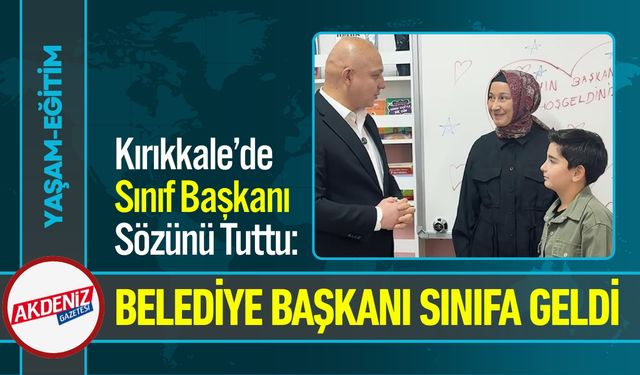 Minik Başkan Davet Etti, Büyük Başkan Geldi