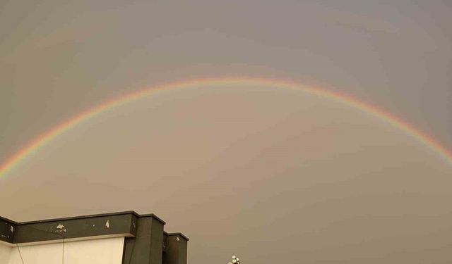 Kozan’da çifte gökkuşağı şöleni