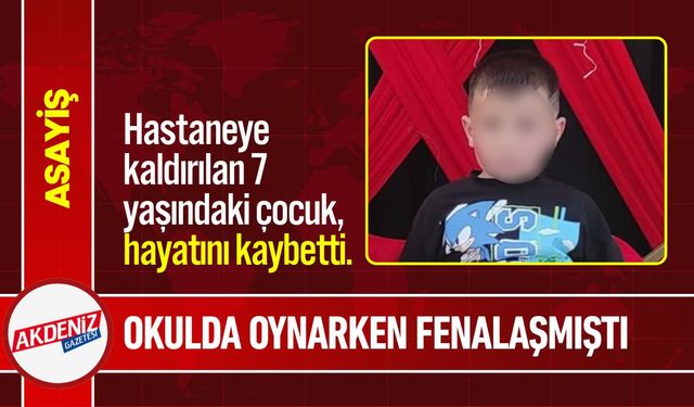 Eskişehir'de 7 Yaşındaki Çocuk Okulda Fenalaştı