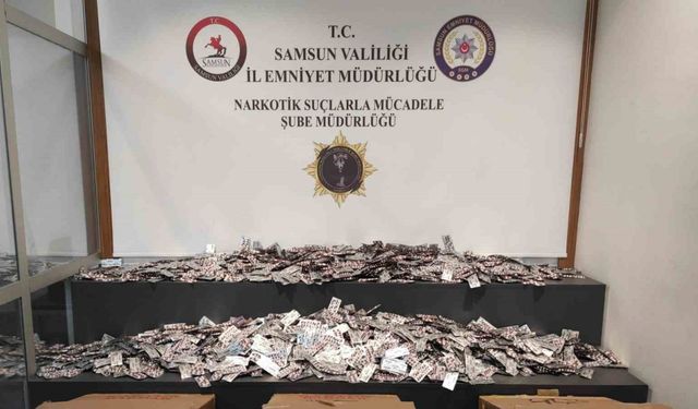 Samsun’da 110 BİN Adet Narkotik Hap Ele Geçirildi