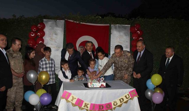 Şehit çocuklarına doğum günü sürprizi