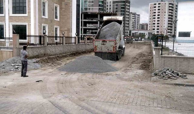 Söke yeni Hükümet Konağı çevresinde yol düzenleme çalışması