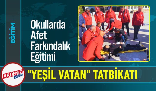 Tüm Okullarda Deprem ve Yangın Tatbikatı Gerçekleştirildi