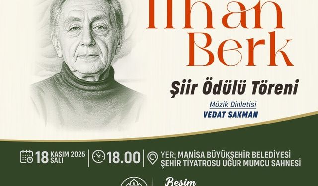 2025 İlhan Berk Şiir Ödülü’nün Sahibi Belli Oldu