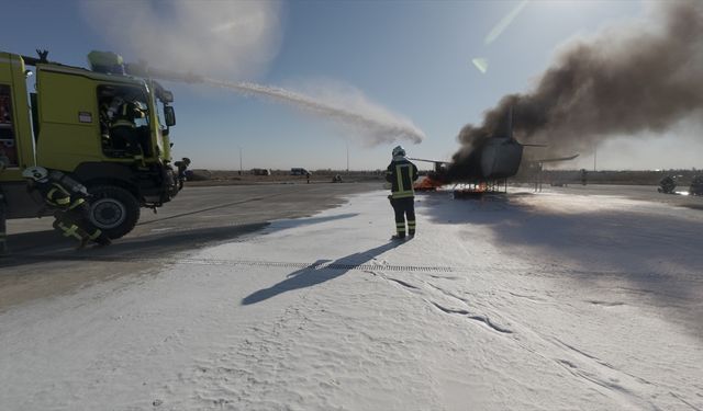 Çukurova Uluslararası Havalimanı’nda Nefes Kesen Tatbikat
