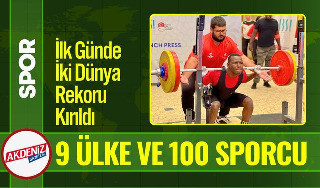 Mersin'de, Görme Engelliler Dünya Halter Şampiyonası