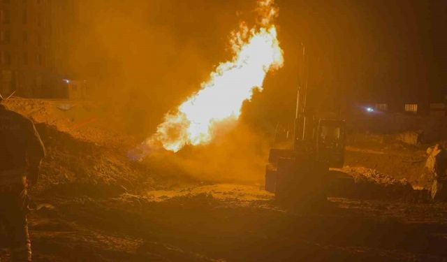 Hatay Defne’de Doğal Gaz Borusu Patladı