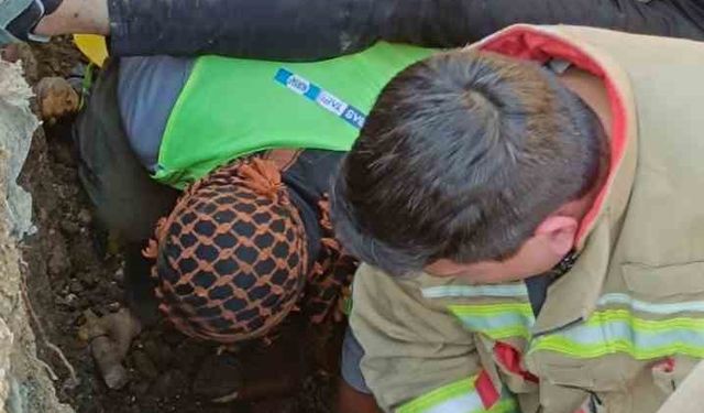 Hatay’da Şantiye Alanında Göçük