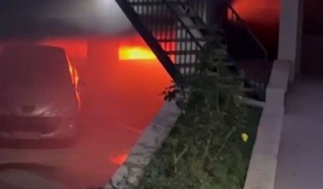 Kahramanmaraş’ta Elektrikli Otomobil Alevlere Teslim Oldu