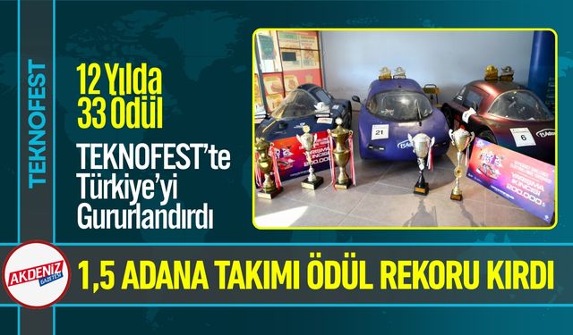 1,5 Adana Teknoloji Takımı TEKNOFEST’te Gururlandırdı