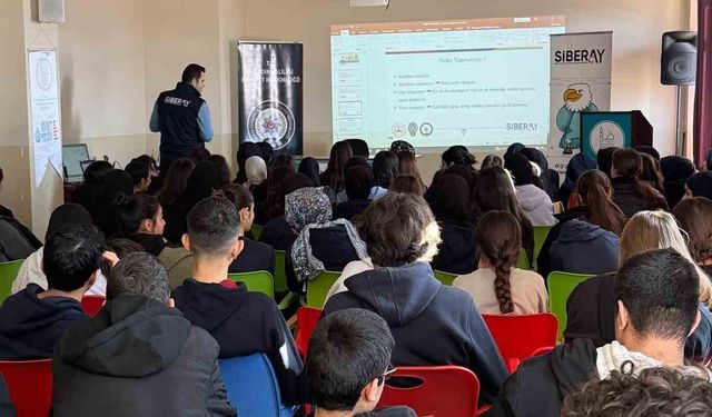 Mardin’de siberay projesi kapsamında bilgilendirildi