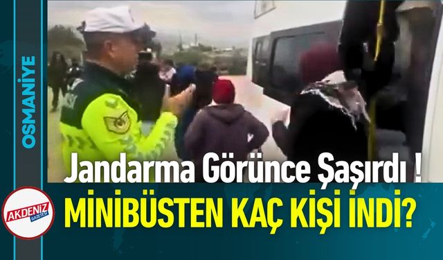 Osmaniye'de Jandarmayı Hayrete Düşüren Minibüs!
