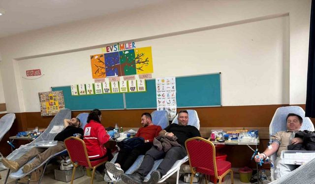 Samsun'da okulda kan bağışı kampanyası