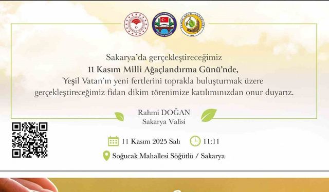 Sakarya'da "Geleceğe Nefes" İçin 4.500 Fidan Toprakla Buluşuyor