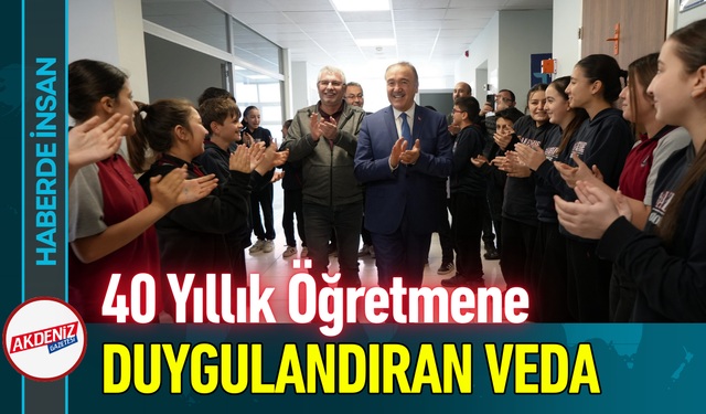 40 Yıllık Öğretmene Duygulandıran Veda!