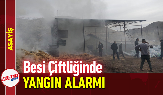 Besi Çiftliğinde Yangın Alarmı!