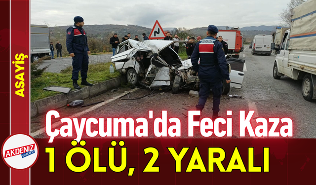 Çaycuma'da Feci Kaza: 1 Ölü 2 Yaralı!