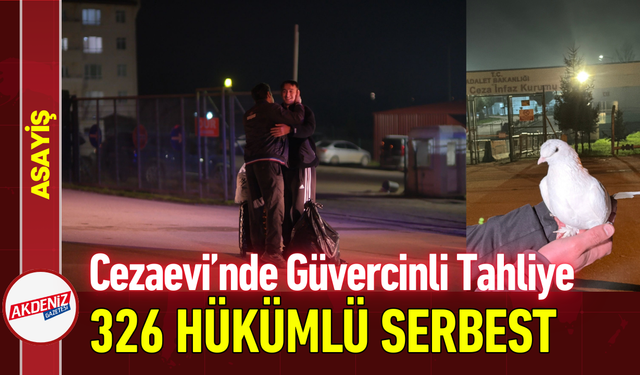Cezaevi’nde Güvercinli Tahliye: 326 Hükümlü Serbest!