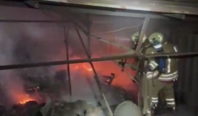 Dulkadiroğlu’nda İş Yerinde Alevler Yükseldi