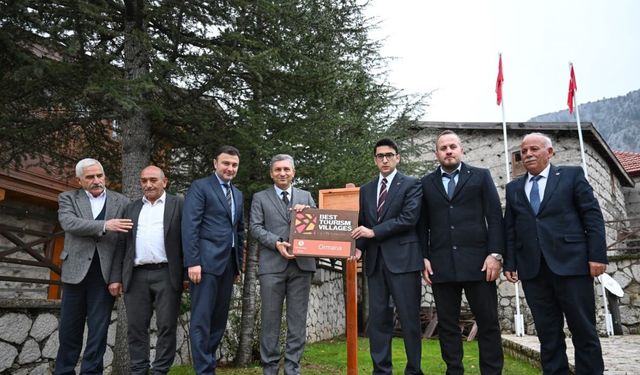 En iyi turizm köyüne gurur tabelası