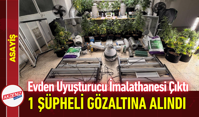 Evden Uyuşturucu İmalathanesi Çıktı: 1 Şüpheli Gözaltında!