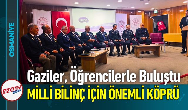 Osmaniye'de Gaziler Tecrübelerini Öğrencilerle Paylaşıyor