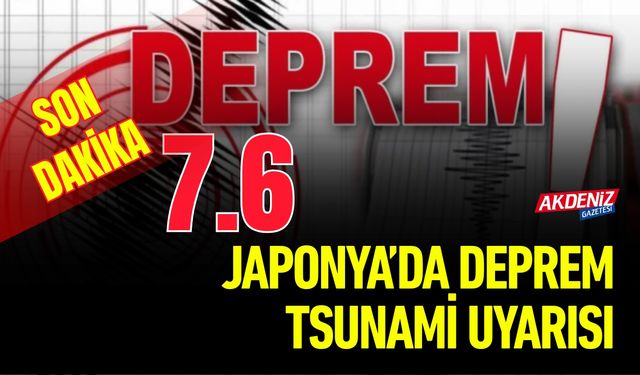 Japonya'da 7.2 Büyüklüğünde Deprem