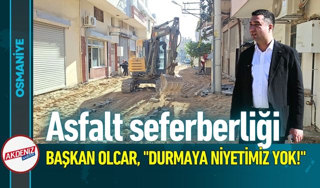 Osmaniye Kadirli’de Asfalt Seferberliği Devam Ediyor