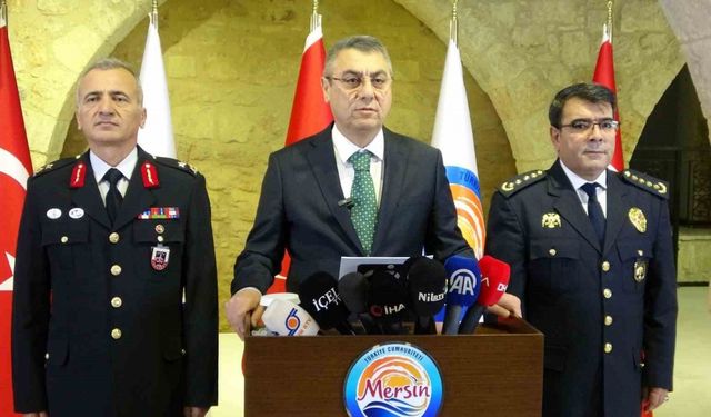Mersin Valisi Toros'tan Suç Odaklarına Net Mesaj