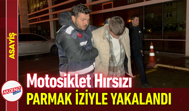 Motosiklet Hırsızı Parmak İziyle Yakalandı!