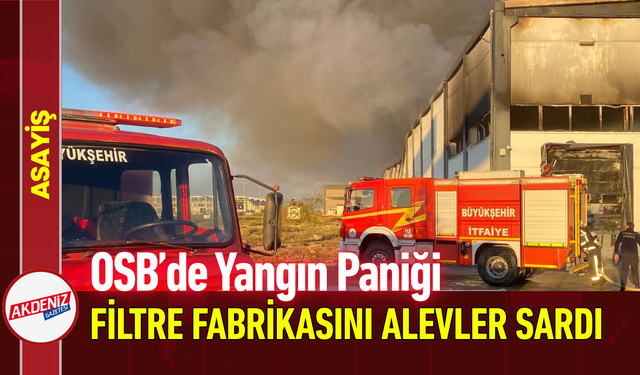 OSB’de Yangın Paniği: Filtre Fabrikasını Alevler Sardı