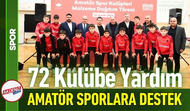 Osmangazi’de Amatör Sporlara Forma Desteği