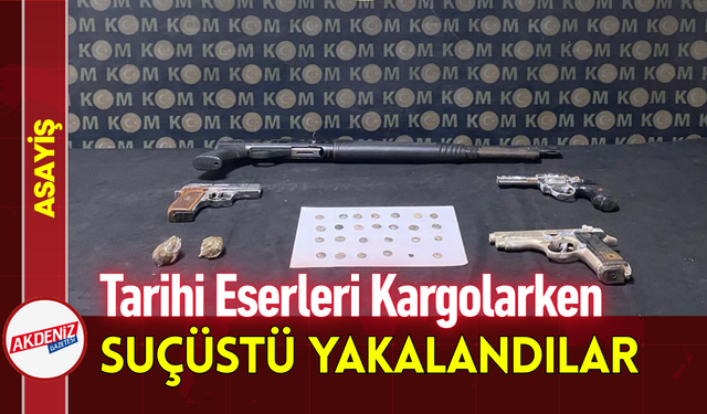 Tarihi Eserleri Kargolarken Suçüstü Yakalandılar!