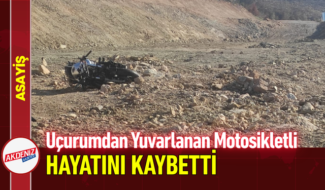 Uçurumdan Yuvarlanan Motosiklet Sürücüsü Hayatını Kaybetti