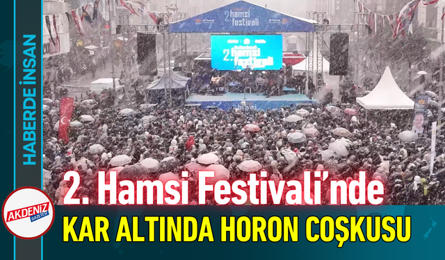 2. Hamsi Festivali’nde Kar Altında Horon Coşkusu!