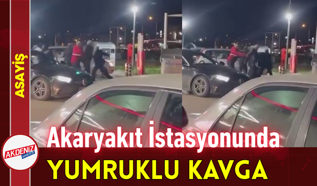 Akaryakıt İstasyonunda Yumruklu Kavga!